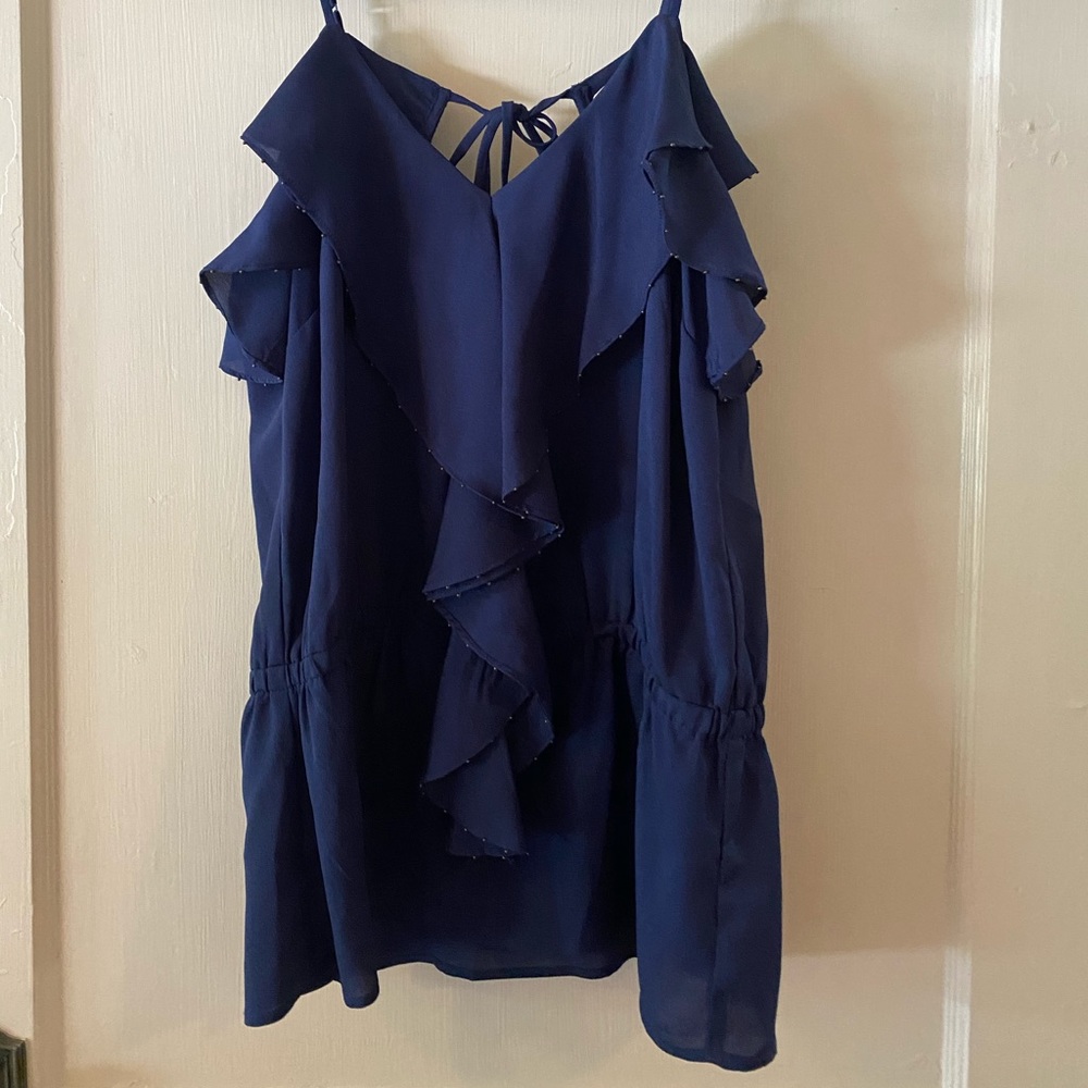 Chandi & lia navy top women’s size M